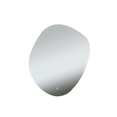 Ellva spiegel organisch met LED, dimbaar en spiegelverwarming 100 x 120 cm