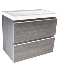 Shall onderkast 60 x 36 cm houtnerf grijs