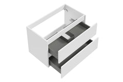 Alvara onderkast met 2 laden 1 uitsparing 80 x 46 cm mat Wit