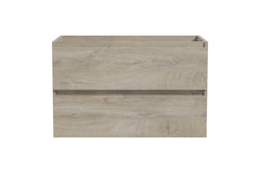 Alvara onderkast met 2 laden 1 uitsparing 80 x 46 cm grijs eiken