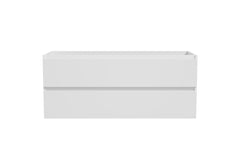 Alvara onderkast met 2 laden 2 uitsparingen 120 x 46 cm mat wit