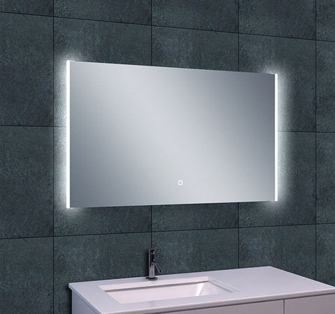 Duo spiegel rechthoek met LED, dimbaar en spiegelverwarming 102 x 60 cm