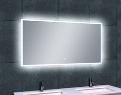 Quatro Rectangular Mirror with LED, Dimmable, and Mirror Heating 120 x 60 cm