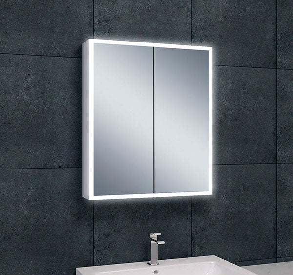 Quatro spiegelkast met LED, dimbaar 60 x 70 x 13 cm