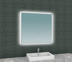 Soul spiegel vierkant met LED, dimbaar en spiegelverwarming 80 x 80 cm