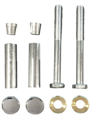 Schroevenset voor ophangbeugel 2 stuks chroom