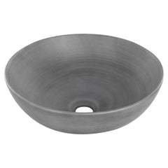 Differnz Slim waskom keramiek - Ø 39.5 x 13.5 cm - betonlook donkergrijs