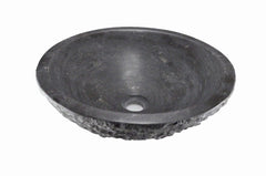 Hammertone Blauwsteen Opzetwastafel Wiesbaden Rond 42x14 cm