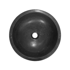 Raw round basin 40x12 cm honed bluestone
