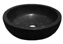 Raw waskom rond 40x12 cm hardsteen gezoet