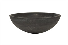 Raw basin round 40x14 cm honed bluestone