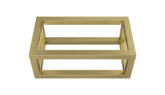 Nick frame voor fontein 395 x 150 x 215 mm geborsteld messing PVD