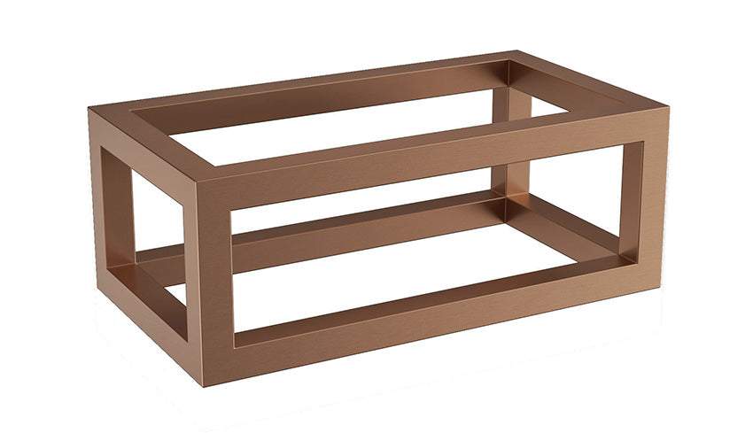 Nick frame for fountain 395 x 150 x 215 mm brushed bronze copper PVD
