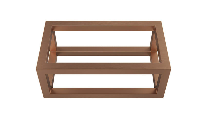 Nick frame for fountain 395 x 150 x 215 mm brushed bronze copper PVD