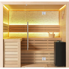 AWT Sauna E1602C Hemlock 180x160 9kW TheWall Bi-O