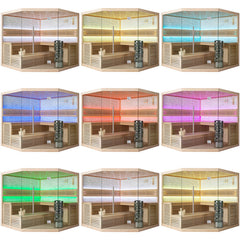 AWT Sauna B1105C Hemlock 180x180 9kW EOS BiO-Cubo