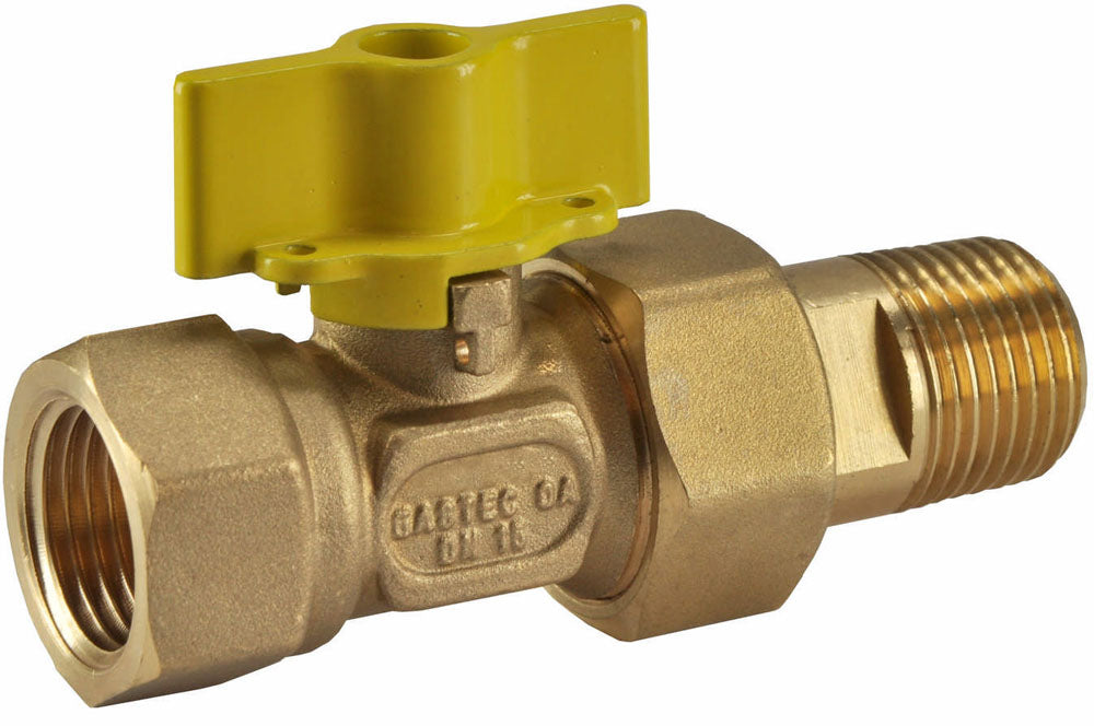 Brass ball valve Gastec 1/2" FI x 1/2" MI