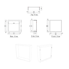 Best Design Logy Nero opbouwnis 30x30x8cm mat zwart
