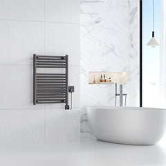 Elara elektrische radiator Smart WiFi 76,6 x 60 cm gunmetal PVD