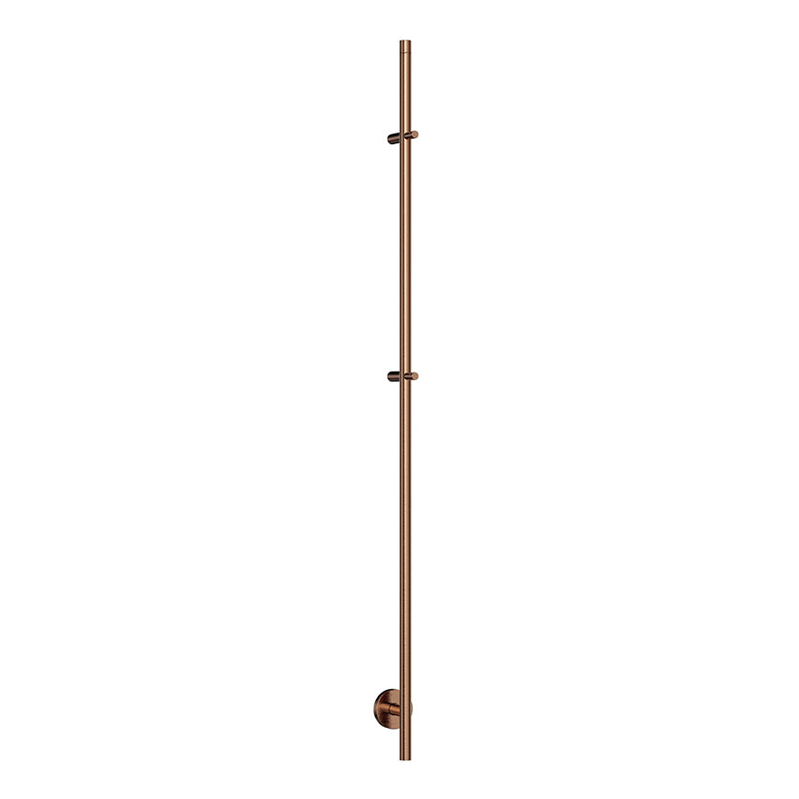 Callista elektrische staafhanddoekradiator 60 Watt 150 cm geborsteld brons koper PVD