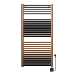 Elara elektrische radiator Smart WiFi 118,5 x 60 cm geborsteld brons koper PVD