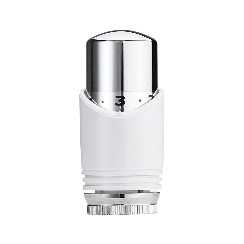 luxury thermostatic knob M-30 white/chrome