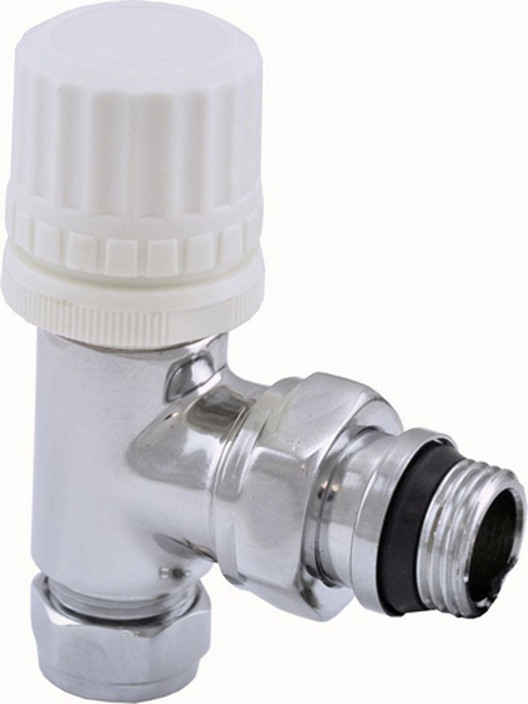 deluxe thermostatic pre-setting valve 1/2''x15 (M22) compression elbow chrome