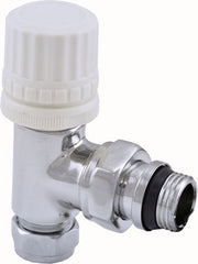 deluxe thermostatic pre-setting valve 1/2''x15 (M22) compression elbow chrome