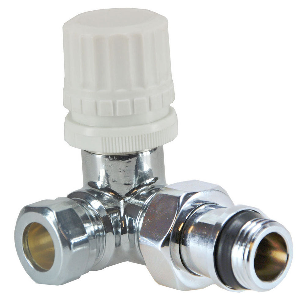 deluxe therm. valve 1/2''x15 (M22) compression right angle chrome