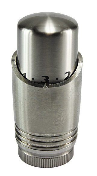 Luxury Thermostatic Head M-30 Brushed Steel