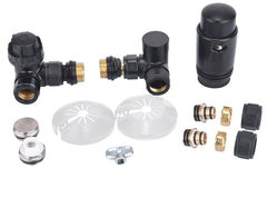 luxury therm.rad.connection set angled wrong right matt-black