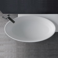 StoneArt Vrijstaand Badkuip BS-550 - wit glanzend - 170x93
