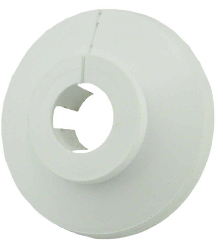 Clamp Rose White Round 28mm