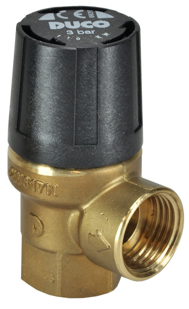 Duco Safety Valve 1/2" Male x 3 Bar.