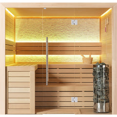 AWT Sauna E1602B Hemlock 200x170 9kW Cilindro