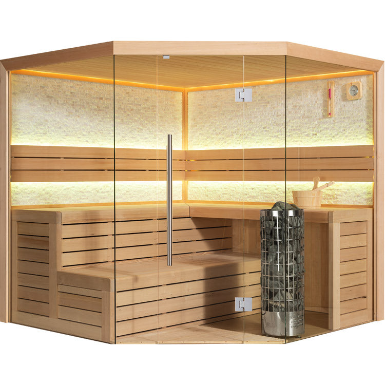 AWT Sauna E1601XL Hemlock 250x250 9kW Cilindro