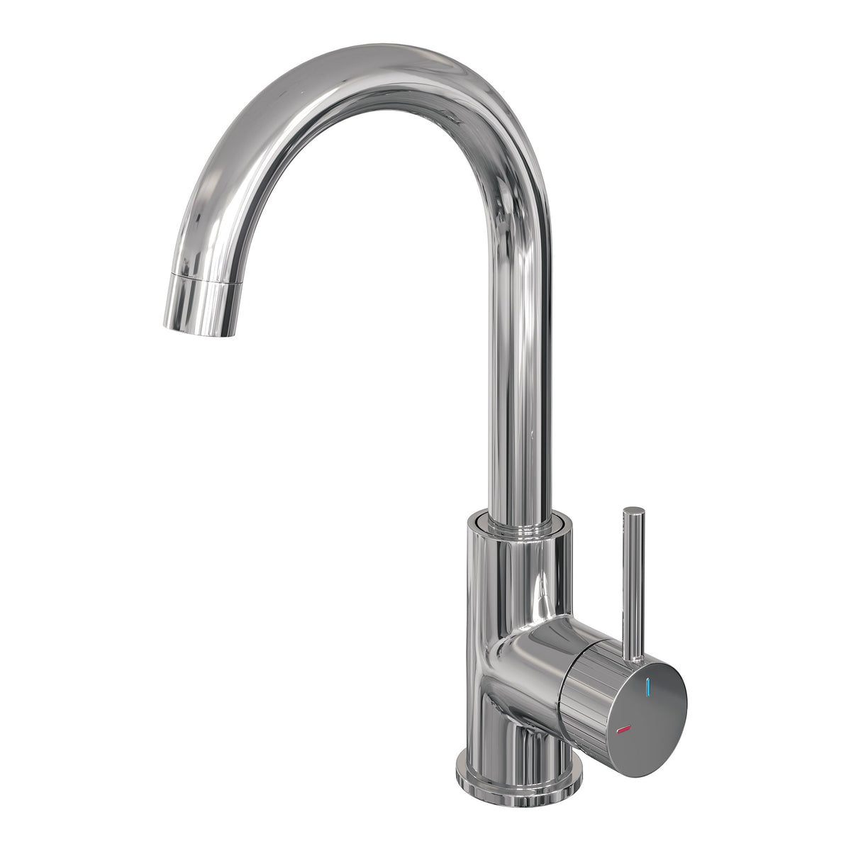 Brauer Stripe wastafelkraan hoog - chroom