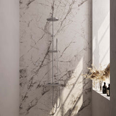 Brauer Chroom Edition stortdoucheset - hoofddouche 20cm - staafhanddouche - chroom -  5-CE-007-1