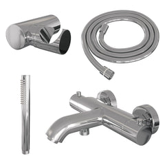 Brauer Edition badthermostaat met badset - staafhanddouche - chroom