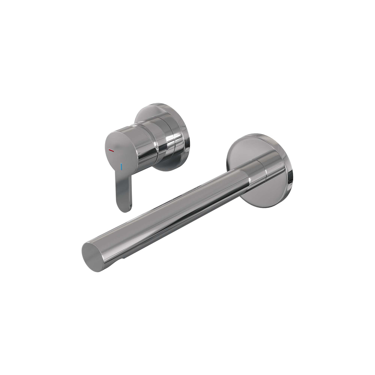 Brauer Edition inbouw wastafelkraan - rechte uitloop - rozetten - hendel links - Mat Zwart - 5-S-083-S4-65