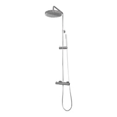 Brauer Stripe opbouw regendoucheset - staafhanddouche - chroom