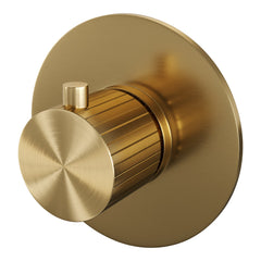 Brauer Stripe inbouwthermostaat - Geborsteld Goud PVD
