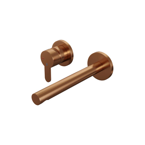 Brauer Edition inbouw wastafelkraan - rechte uitloop - rozetten - hendel links - Mat Zwart - 5-S-083-S4-65
