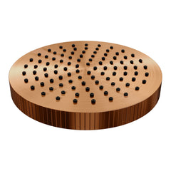 Brauer Stripe hoofddouche 25cm - Geborsteld Koper PVD