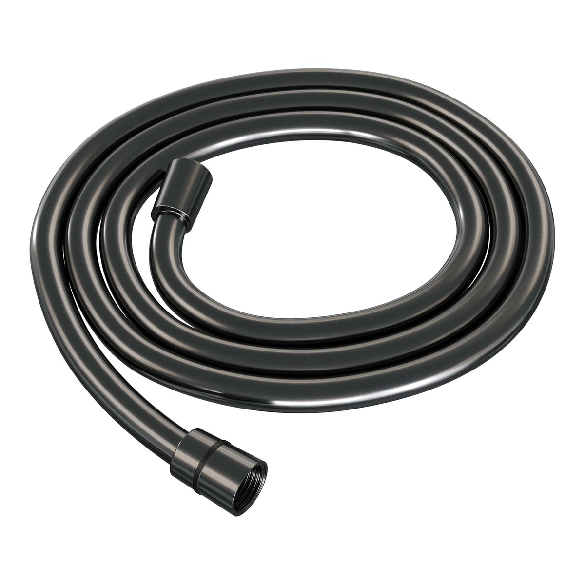 Brauer Edition doucheslang 150cm glad - Geborsteld Gunmetal PVD