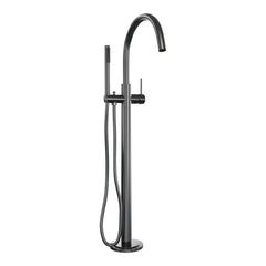Brauer Edition vrijstaande badkraan - staafhanddouche - Geborsteld Gunmetal PVD
