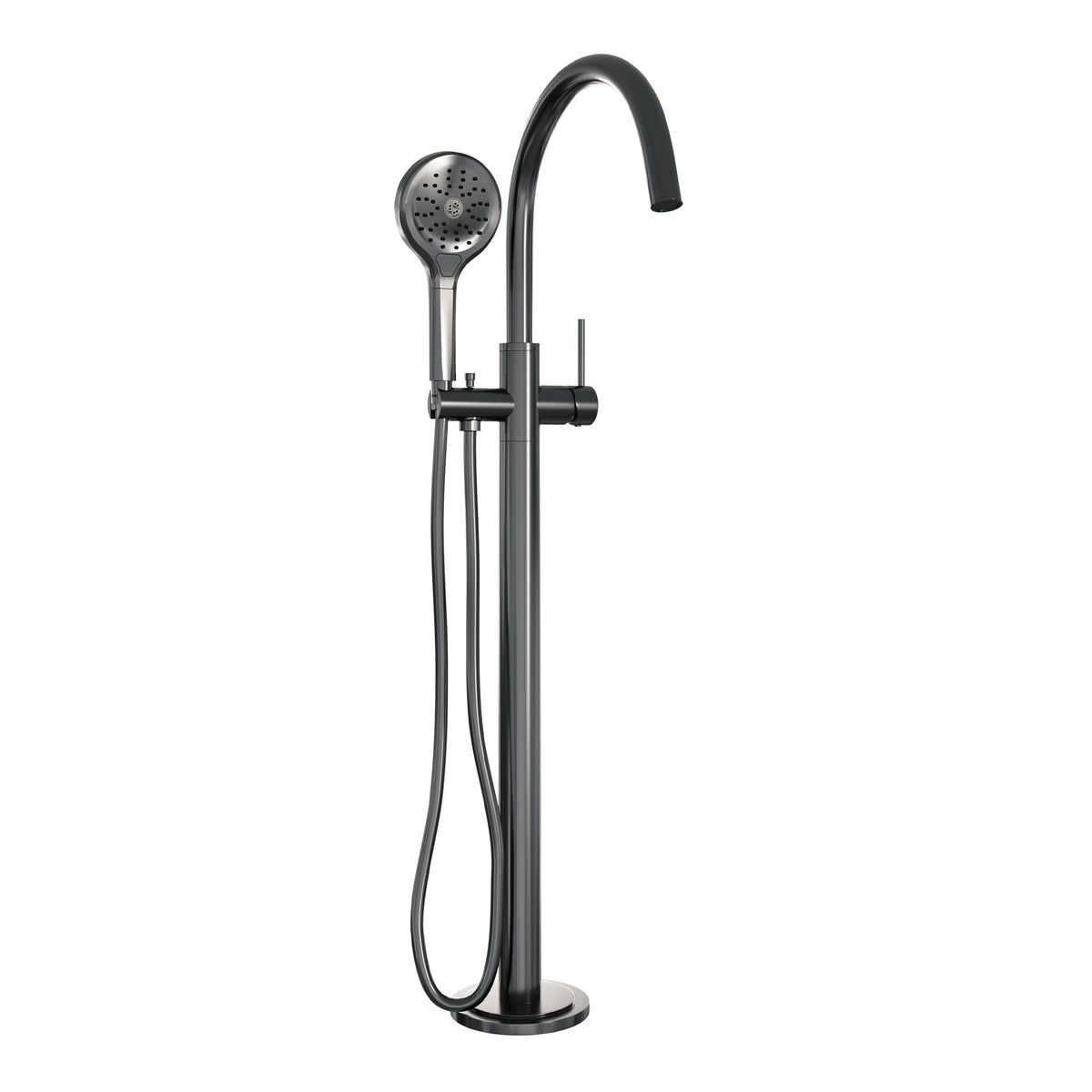 Brauer Edition vrijstaande badkraan - 3 standen handdouche - Geborsteld Gunmetal PVD