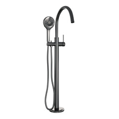 Brauer Edition vrijstaande badkraan - 3 standen handdouche - Geborsteld Gunmetal PVD