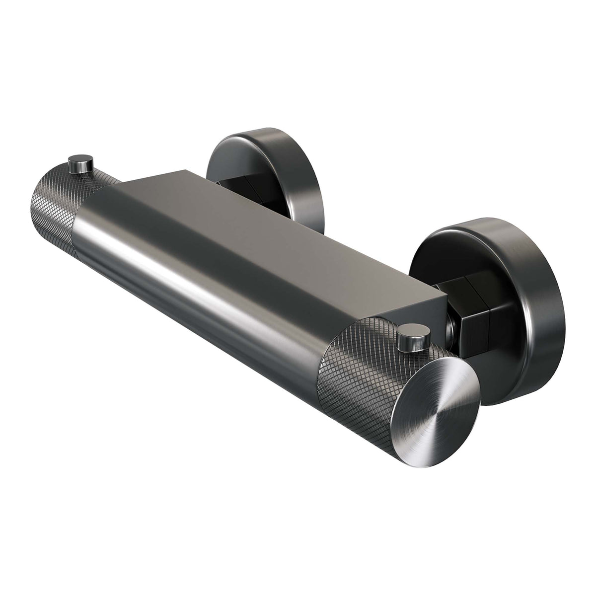 Brauer Carving opbouw douche thermostaatkraan Geborsteld Gunmetal PVD
