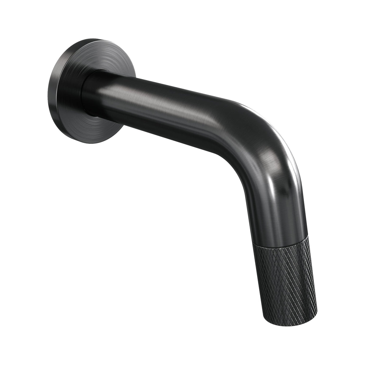 Brauer Carving inbouw fonteinkraan inkortbaar - Geborsteld Gunmetal PVD